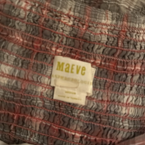 Anthropologie Maeve plaid dress with cream lining EUC - Picture 3 of 6